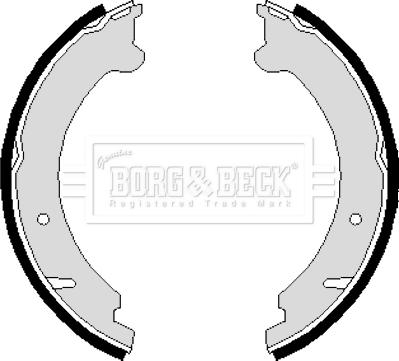 Borg & Beck BBS6217 - Kit ganasce, Freno stazionamento autozon.pro