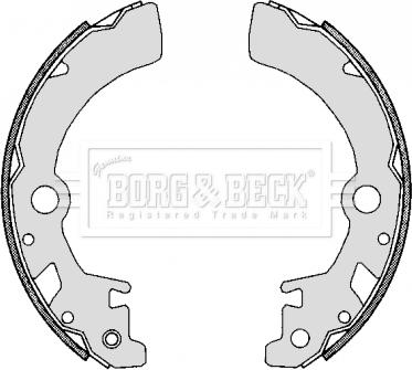 Borg & Beck BBS6289 - Kit ganasce freno autozon.pro