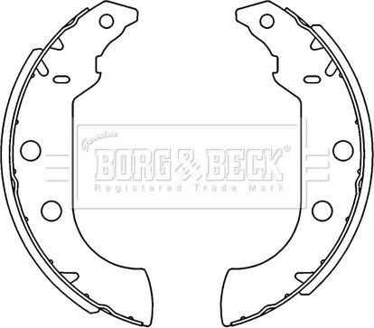 Borg & Beck BBS6231 - Kit ganasce freno autozon.pro