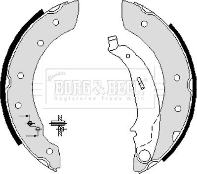 Borg & Beck BBS6233 - Kit ganasce freno autozon.pro