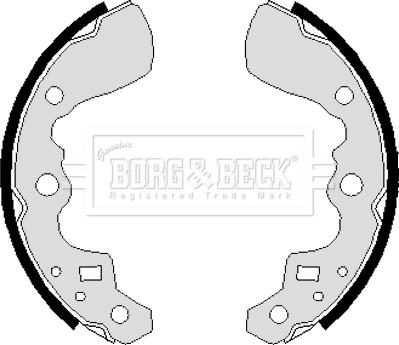 Borg & Beck BBS6237 - Kit ganasce freno autozon.pro