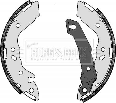 Borg & Beck BBS6272 - Kit ganasce freno autozon.pro