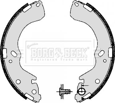 Borg & Beck BBS6277 - Kit ganasce freno autozon.pro