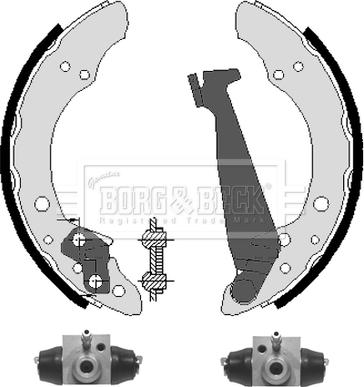 Borg & Beck BBS1091K - Kit ganasce freno autozon.pro