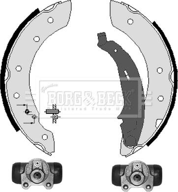 Borg & Beck BBS1047K - Kit ganasce freno autozon.pro