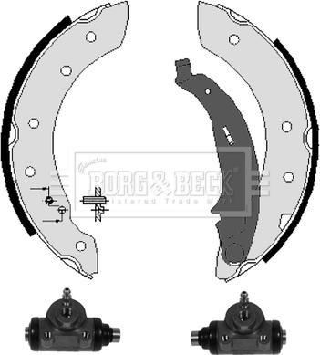 Borg & Beck BBS1055K - Kit ganasce freno autozon.pro