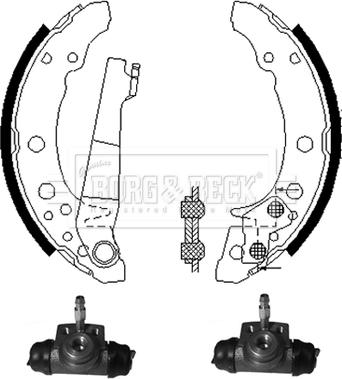 Borg & Beck BBS1002K - Kit ganasce freno autozon.pro