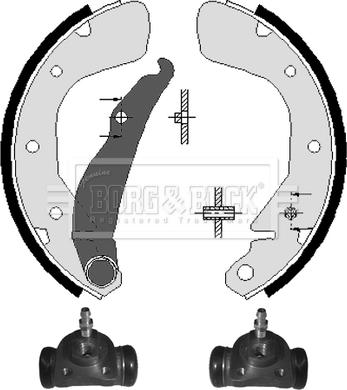 Borg & Beck BBS1025K - Kit ganasce freno autozon.pro