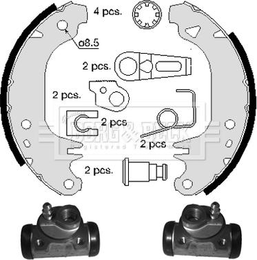 Borg & Beck BBS1020K - Kit ganasce freno autozon.pro