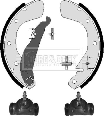 Borg & Beck BBS1022K - Kit ganasce freno autozon.pro