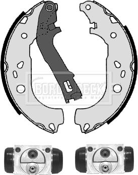 Borg & Beck BBS1027K - Kit ganasce freno autozon.pro