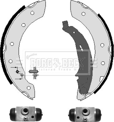 Borg & Beck BBS1076K - Kit ganasce freno autozon.pro