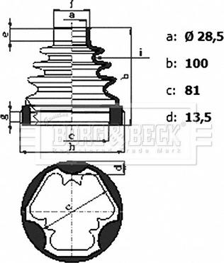 Borg & Beck BCB6440 - Cuffia, Semiasse autozon.pro