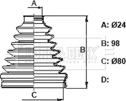 Borg & Beck BCB6404 - Cuffia, Semiasse autozon.pro