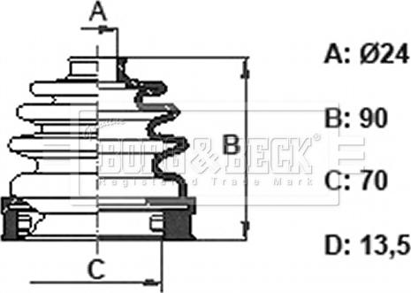 Borg & Beck BCB6401 - Cuffia, Semiasse autozon.pro