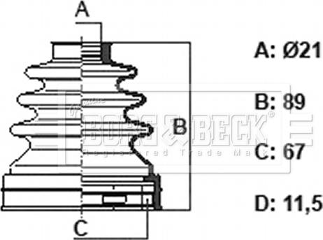 Borg & Beck BCB6402 - Cuffia, Semiasse autozon.pro