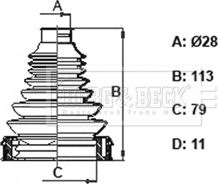 Borg & Beck BCB6407 - Cuffia, Semiasse autozon.pro