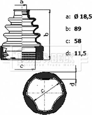 Borg & Beck BCB6439 - Cuffia, Semiasse autozon.pro