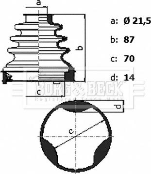 Borg & Beck BCB6430 - Cuffia, Semiasse autozon.pro