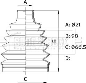 Borg & Beck BCB6421 - Cuffia, Semiasse autozon.pro