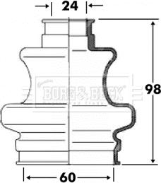 Borg & Beck BCB6094 - Cuffia, Semiasse autozon.pro