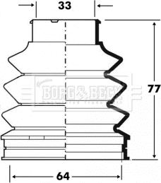 Borg & Beck BCB6095 - Cuffia, Semiasse autozon.pro