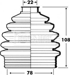 Borg & Beck BCB6098 - Cuffia, Semiasse autozon.pro