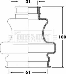 Borg & Beck BCB6092 - Cuffia, Semiasse autozon.pro