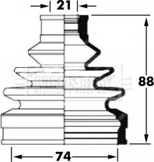 Borg & Beck BCB6045 - Cuffia, Semiasse autozon.pro