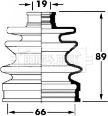 Borg & Beck BCB6043 - Cuffia, Semiasse autozon.pro