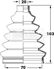 Borg & Beck BCB6047 - Cuffia, Semiasse autozon.pro