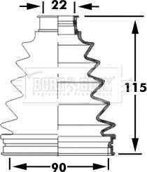 Borg & Beck BCB6050 - Cuffia, Semiasse autozon.pro