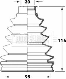 Borg & Beck BCB6051 - Cuffia, Semiasse autozon.pro