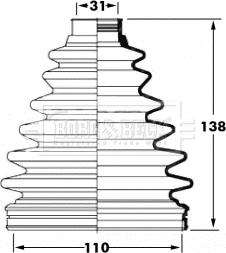 Borg & Beck BCB6057 - Cuffia, Semiasse autozon.pro