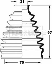 Borg & Beck BCB6066 - Cuffia, Semiasse autozon.pro