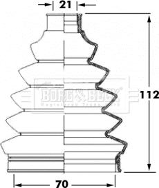 Borg & Beck BCB6067 - Cuffia, Semiasse autozon.pro