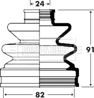 Borg & Beck BCB6002 - Cuffia, Semiasse autozon.pro