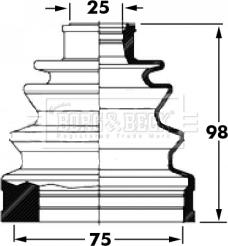 Borg & Beck BCB6031 - Cuffia, Semiasse autozon.pro