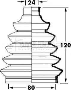 Borg & Beck BCB6029 - Cuffia, Semiasse autozon.pro