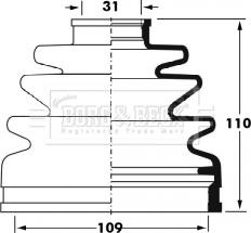 Borg & Beck BCB6026 - Cuffia, Semiasse autozon.pro