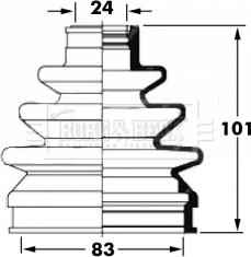 Borg & Beck BCB6027 - Cuffia, Semiasse autozon.pro