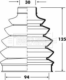 Borg & Beck BCB6079 - Cuffia, Semiasse autozon.pro