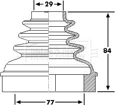 Borg & Beck BCB6192 - Cuffia, Semiasse autozon.pro