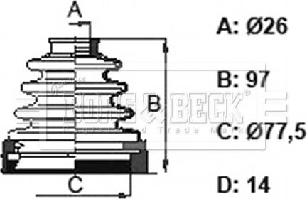 Borg & Beck BCB6158 - Cuffia, Semiasse autozon.pro