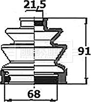 Borg & Beck BCB6153 - Cuffia, Semiasse autozon.pro