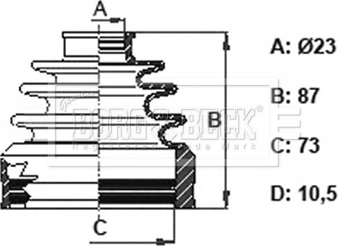 Borg & Beck BCB6164 - Cuffia, Semiasse autozon.pro