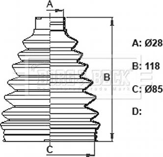 Borg & Beck BCB6163 - Cuffia, Semiasse autozon.pro