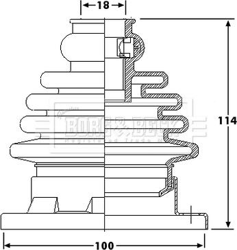 Borg & Beck BCB6184 - Cuffia, Semiasse autozon.pro