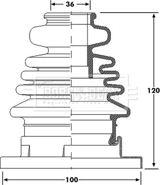 Borg & Beck BCB6186 - Cuffia, Semiasse autozon.pro