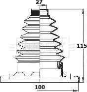 Borg & Beck BCB6134 - Cuffia, Semiasse autozon.pro